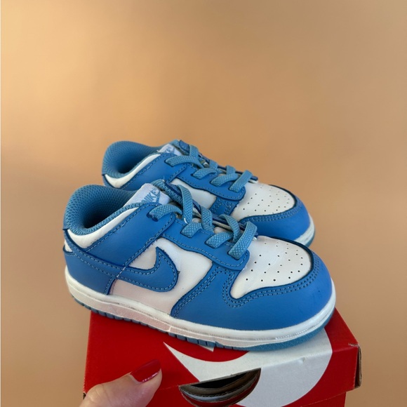 Nike Kids Blue and White Sneakers - Picture 1 of 9